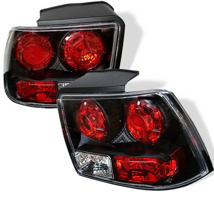 Spyder Auto - Ford Mustang Spyder Altezza Taillights - Black - 111-FM99-BK