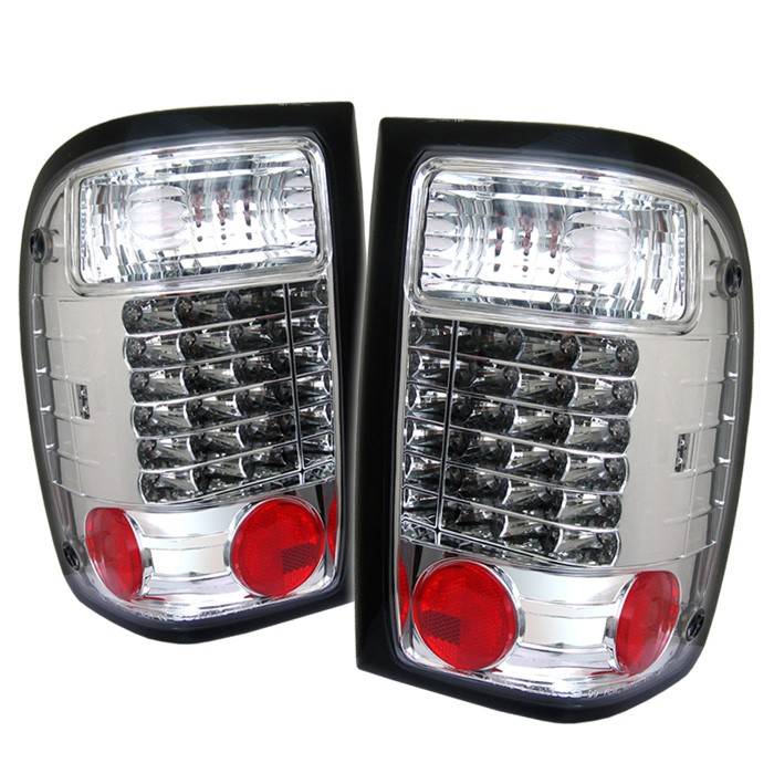 Spyder - Ford Ranger Spyder LED Taillights - Chrome - 111-FR93-LED-C