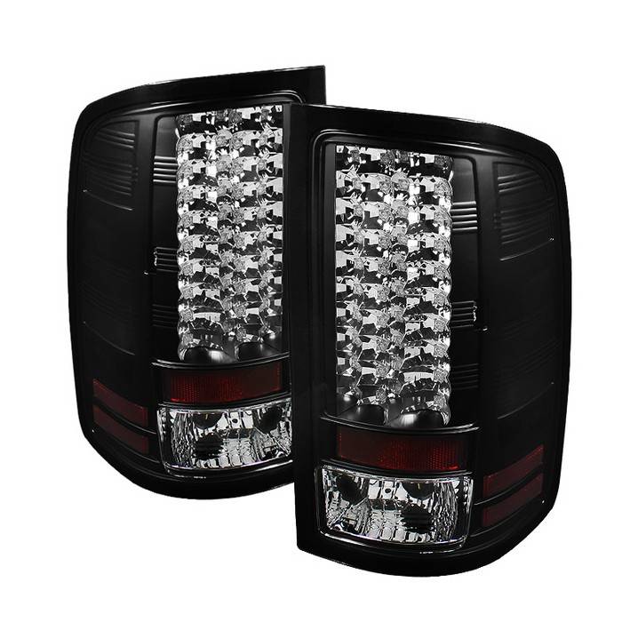 Spyder - GMC Sierra Spyder LED Taillights - Black - 111-GS07-LED-BK