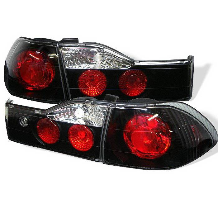 Spyder Auto - Honda Accord 4DR Spyder Altezza Taillights - Black - 111-HA01-4D-C