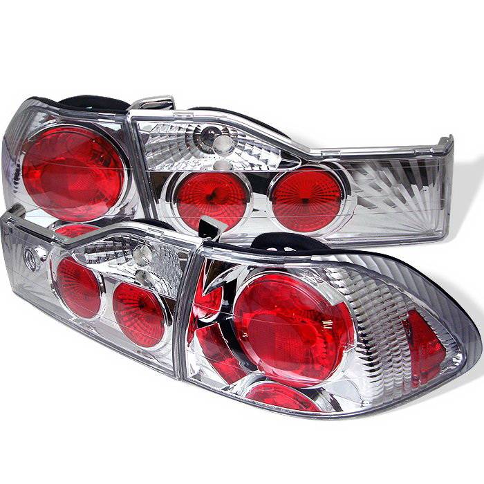 Spyder Auto - Honda Accord 4DR Spyder Altezza Taillights - Chrome - 111-HA03-4D-BK
