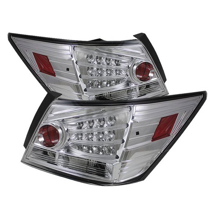 Spyder - Honda Accord 4DR Spyder LED Taillights - Chrome - 111-HA08-4D-LED-C