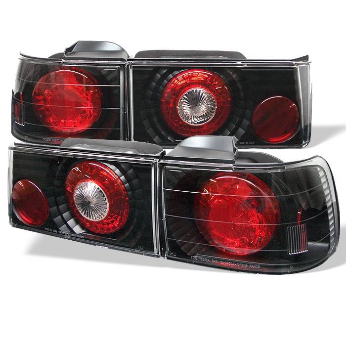 Spyder - Honda Accord 4DR Spyder Euro Style Taillights - Black - 111-HA90-BK