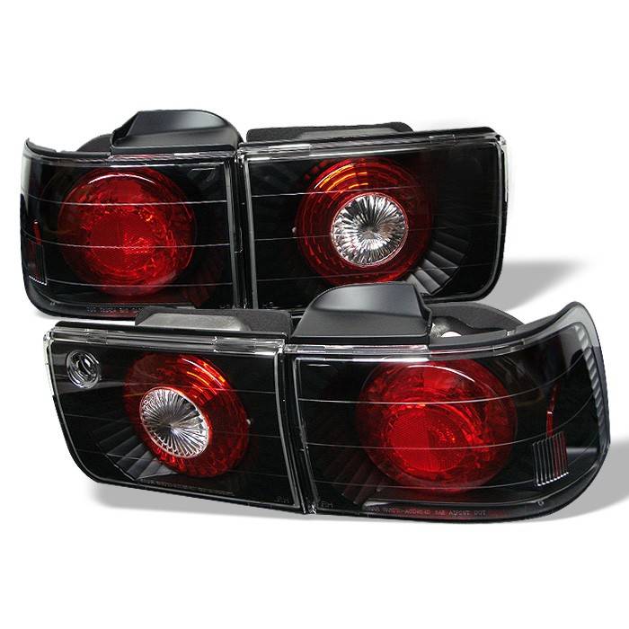 Spyder - Honda Accord 4DR Spyder Euro Style Taillights - Black - 111-HA92-4D-BK