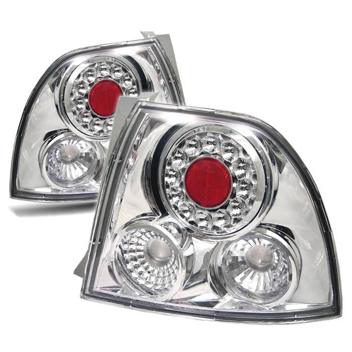 Spyder - Honda Accord Spyder LED Taillights - Chrome - 111-HA94-LED-C