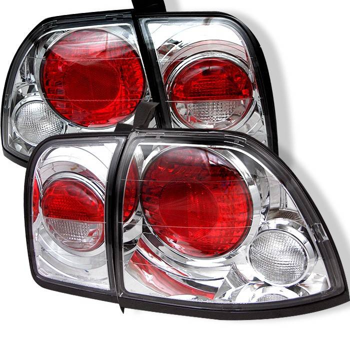 Spyder - Honda Accord Spyder Euro Style Taillights - Chrome - 111-HA96-C