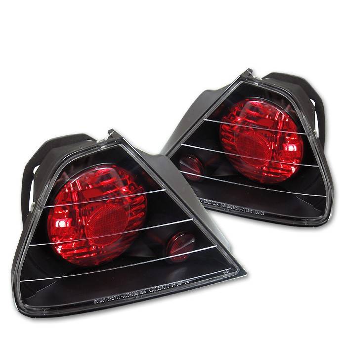 Spyder - Honda Accord 2DR Spyder Euro Style Taillights - Black - 111-HA98-2D-BK