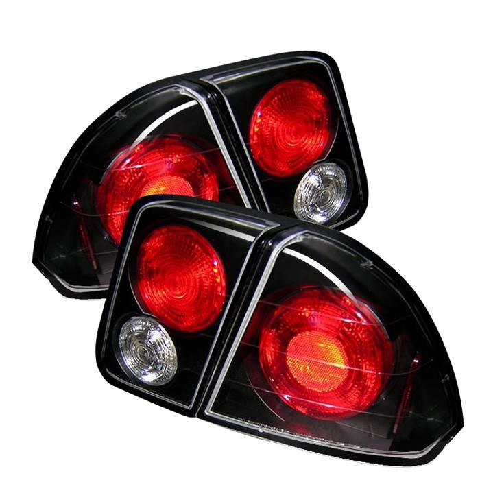 Spyder - Honda Civic 4DR Spyder Euro Style Taillights - Black - 111-HC01-4D-BK
