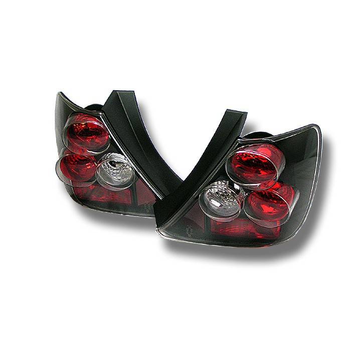 Spyder - Honda Civic HB Spyder Euro Style Taillights - Black - 111-HC03-3D-BK