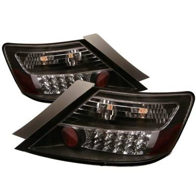 Spyder - Honda Civic 2DR Spyder LED Taillights - Black - 111-HC06-2D-LED-BK