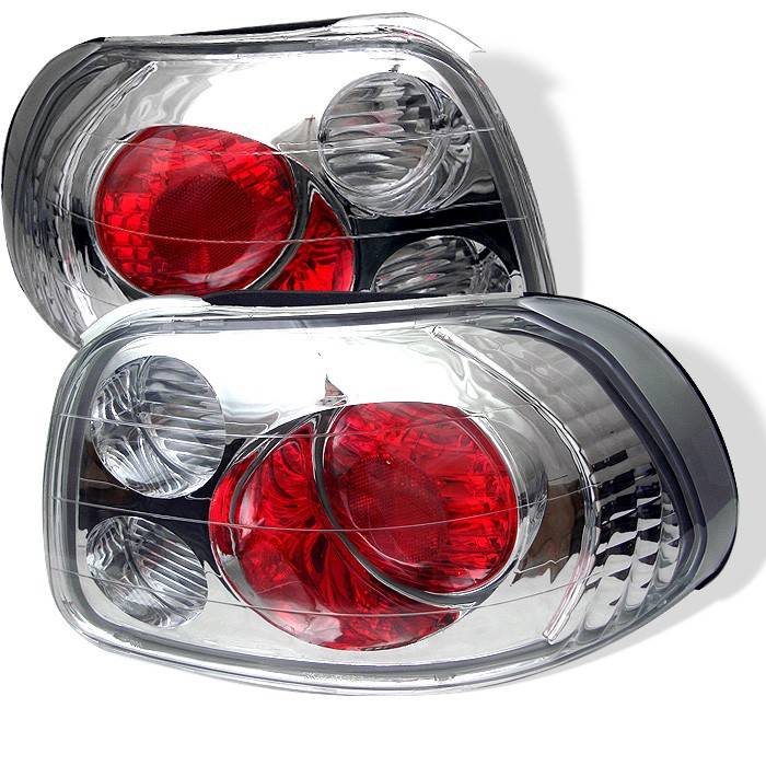 Spyder - Honda Del Sol Spyder Euro Style Taillights - Chrome - 111-HDS93-C