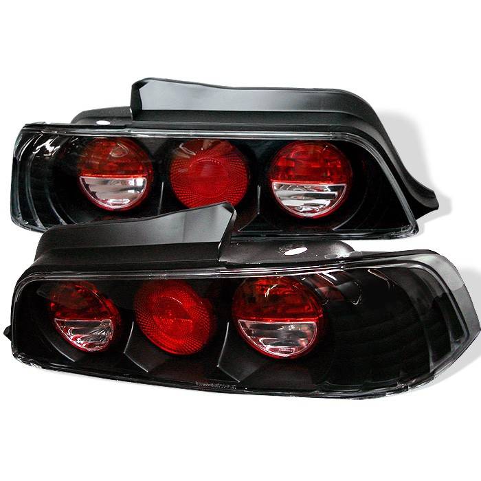Spyder - Honda Prelude Spyder Euro Style Taillights - Black - 111-HP97-BK