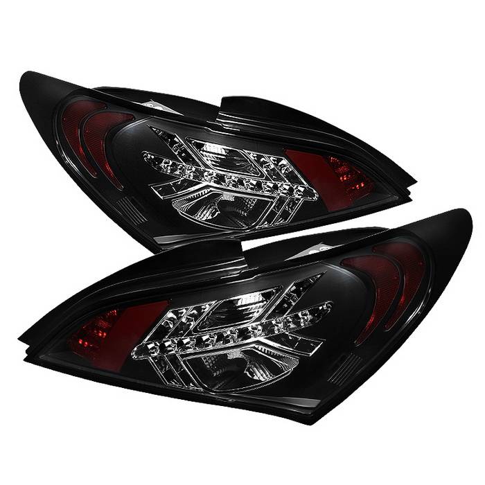 Spyder Auto - Hyundai Genesis Spyder LED Taillights - Black - 111-HYGEN09-LED-SM