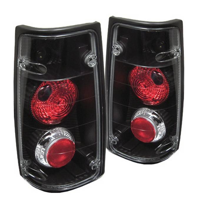 Spyder - Isuzu Amigo Spyder Euro Style Taillights - Black - 111-IR91-BK