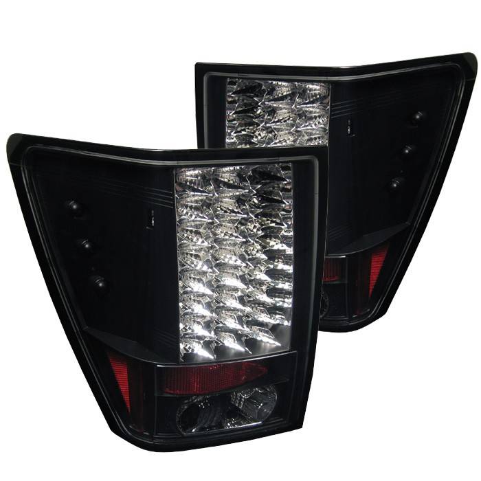 Spyder - Jeep Grand Cherokee Spyder LED Taillights - Black - 111-JGC05-LED-BK