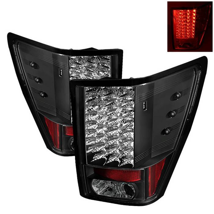 Spyder - Jeep Grand Cherokee Spyder LED Taillights - Black - 111-JGC07-LED-BK