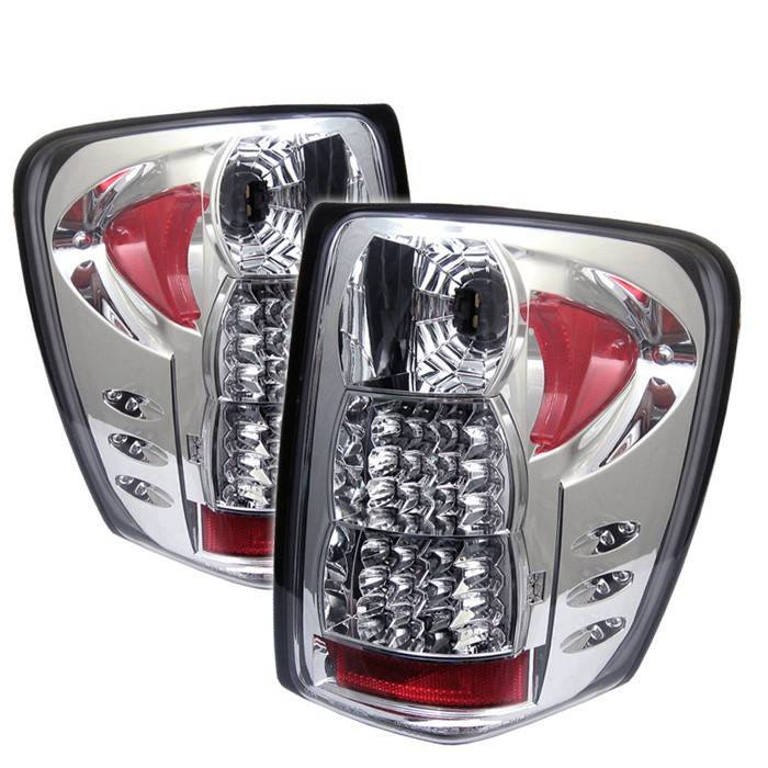 Spyder - Jeep Grand Cherokee Spyder LED Taillights - Chrome - 111-JGC99-LED-C