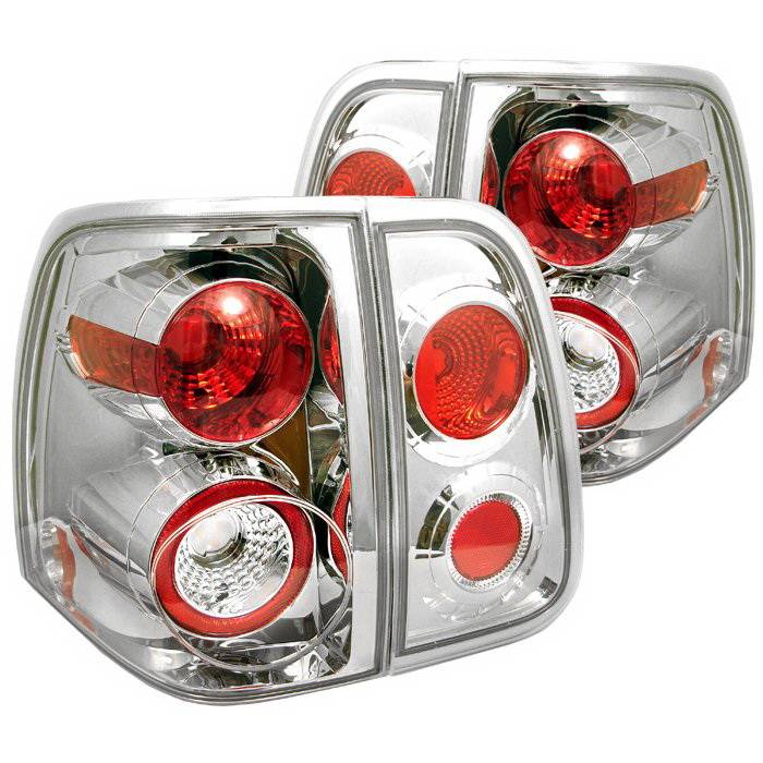 Spyder Auto - Lincoln Navigator Spyder Altezza Taillights - Chrome - 111-LREV12-LED-SM