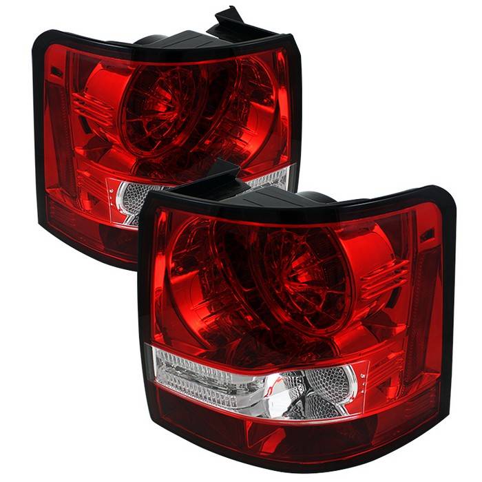 Spyder - Land Rover Range Rover Spyder LED Taillights - Red Clear - 111-LRRRS06-LED-RC
