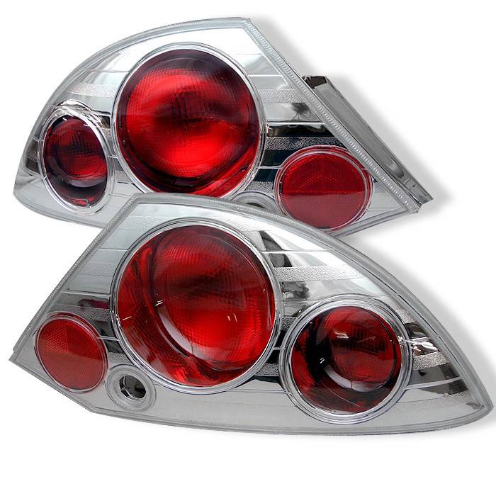 Spyder - Mitsubishi Eclipse Spyder Euro Style Taillights - Chrome - 111-ME00-C
