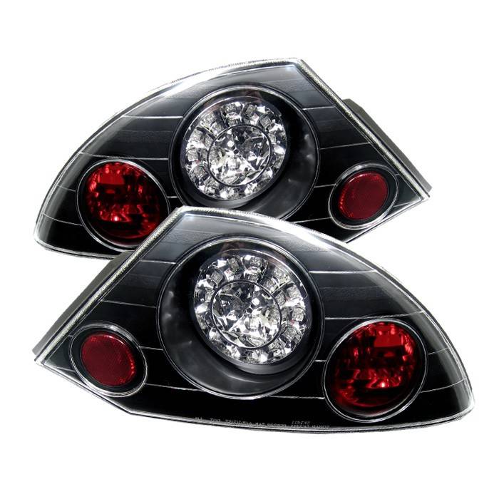 Spyder - Mitsubishi Eclipse Spyder LED Taillights - Black - 111-ME00-LED-BK