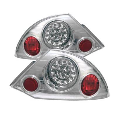 Spyder - Mitsubishi Eclipse Spyder LED Taillights - Chrome - 111-ME00-LED-C