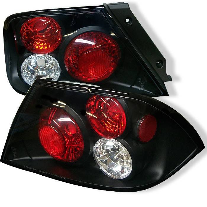 Spyder - Mitsubishi Lancer Spyder Euro Style Taillights - Black - 111-ML02-BK