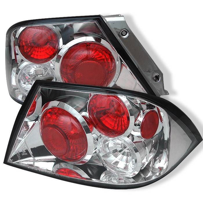 Spyder - Mitsubishi Lancer Spyder Euro Style Taillights - Chrome - 111-ML02-C