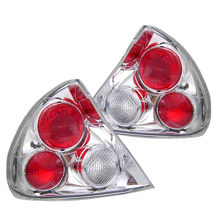 Spyder - Mitsubishi Lancer Spyder Euro Style Taillights - Chrome - 111-ML97-C