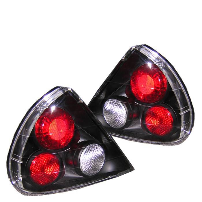 Spyder - Mitsubishi Mirage Spyder Euro Style Taillights - Black - 111-ML99-BK