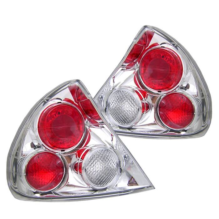 Spyder. - Mitsubishi Mirage Spyder Euro Style Taillights - Chrome - 111-ML99-C