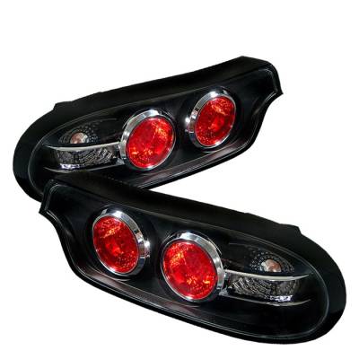 Spyder - Mazda RX-7 Spyder LED Taillights - Black - 111-MRX793-LED-BK