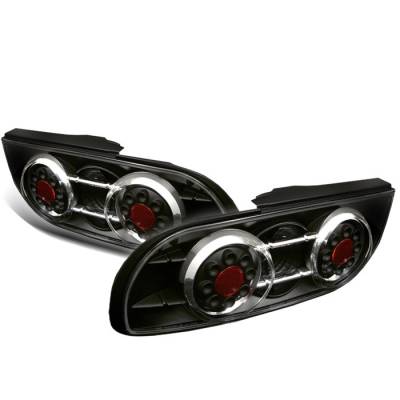 Spyder. - Nissan 240SX Spyder LED Taillights - Black - 111-N240SX89H-LED-BK