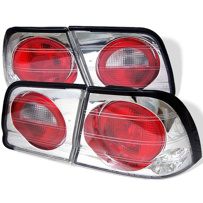Spyder - Nissan Maxima Spyder Euro Style Taillights - Chrome - 111-NM95-C