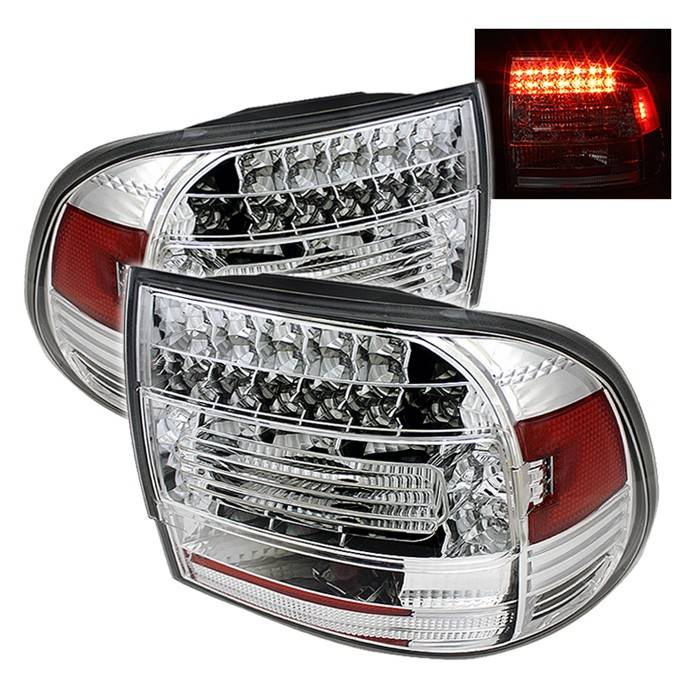 Spyder - Porsche Cayenne Spyder LED Taillights - Chrome - 111-PCAY03-LED-C