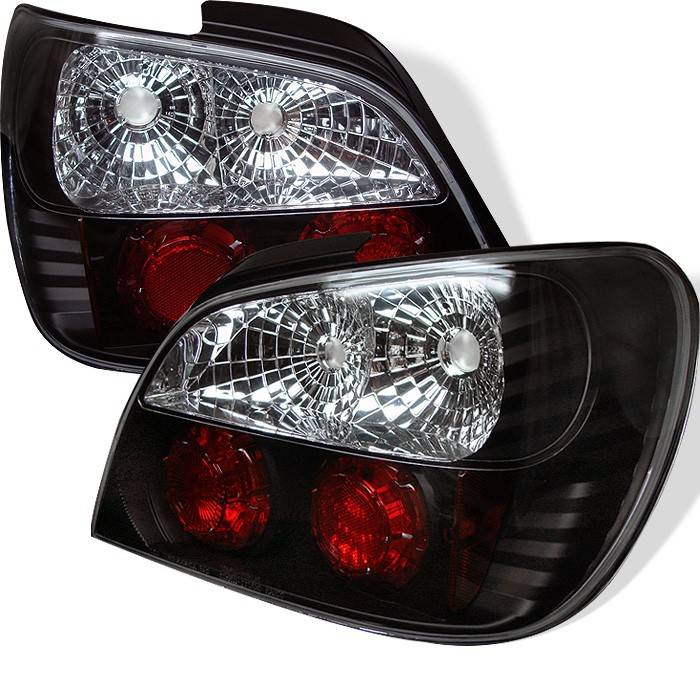 Spyder - Subaru WRX Spyder Euro Style Taillights - Black - 111-SI01-BK