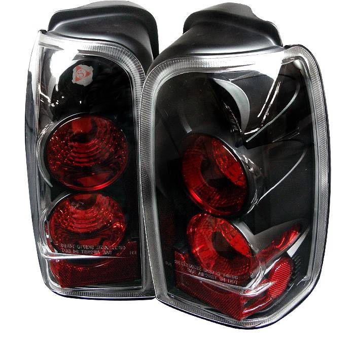 Spyder - Toyota 4Runner Spyder Euro Style Taillights - Black - 111-T4R96-BK