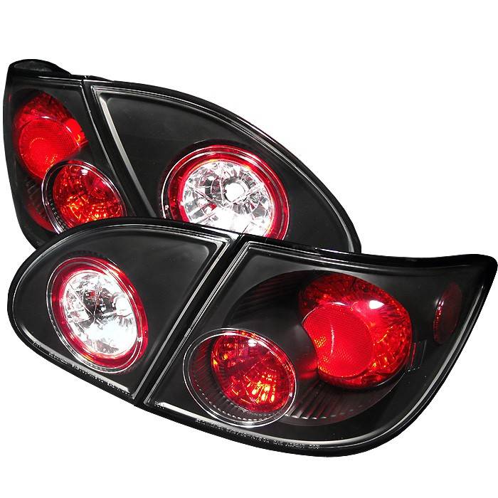 Spyder - Toyota Corolla Spyder Euro Style Taillights - Black - 111-TC03-BK