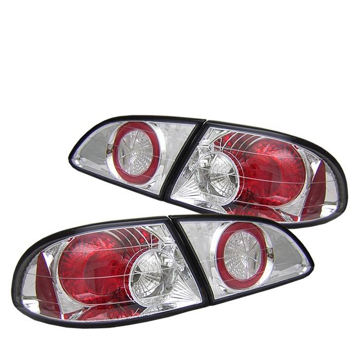 Spyder - Toyota Corolla Spyder Euro Style Taillights - Chrome - 111-TC98-C