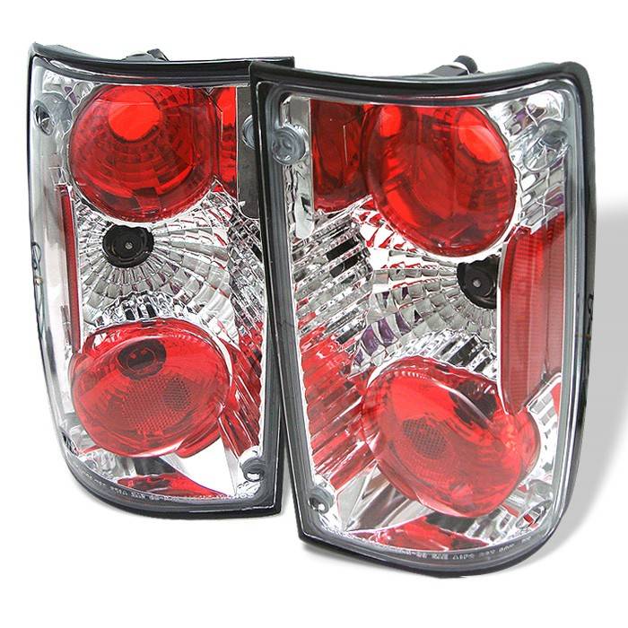 Spyder - Toyota Pickup Spyder Euro Style Taillights - Chrome - 111-TP89-C