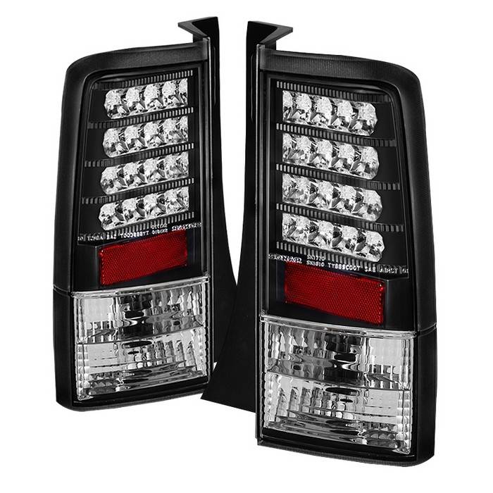 Spyder - Scion xB Spyder Version 2 LED Taillights - Black - 111-TSXB03-LED-V2-BK