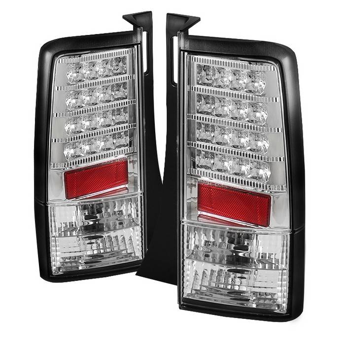 Spyder - Scion xB Spyder Version 2 LED Taillights - Chrome - 111-TSXB03-LED-V2-C