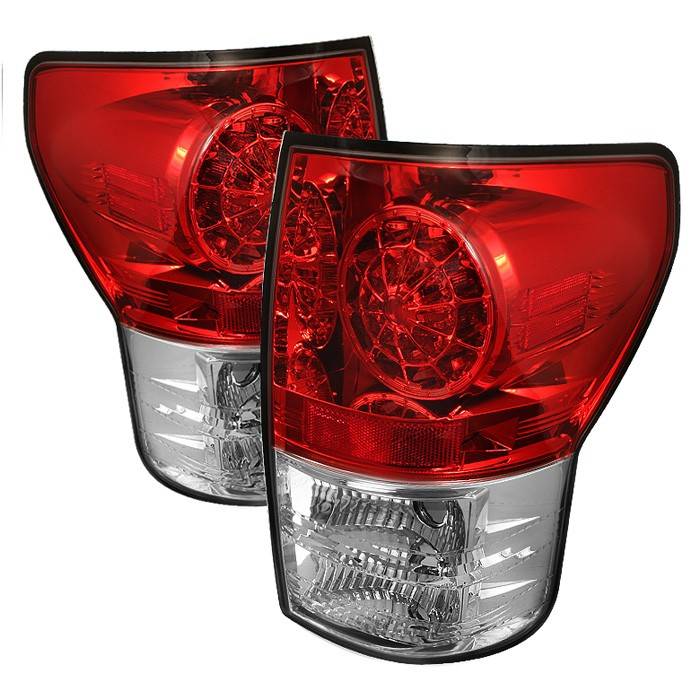 Spyder - Toyota Tundra Spyder LED Taillights - Red Clear - 111-TTU07-LED-RC