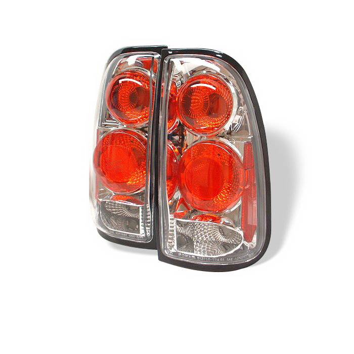 Spyder Auto - Toyota Tundra Spyder Altezza Taillights - Chrome - 111-VG03-LED-BK