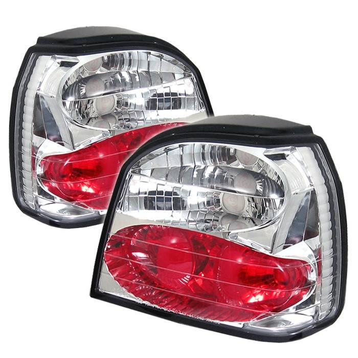Spyder - Volkswagen Golf Spyder Euro Style Taillights - Chrome - 111-VG93-C