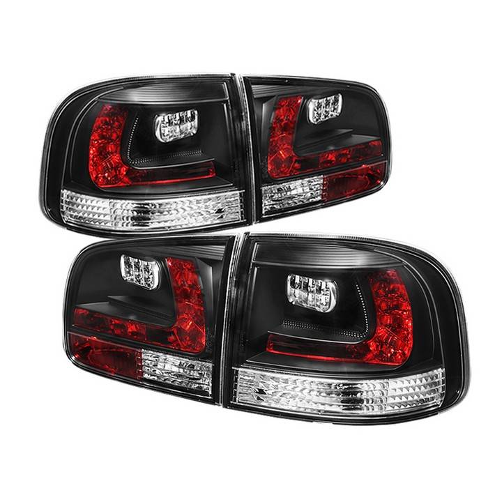 Spyder - Volkswagen Touareg Spyder LED Taillights - Black - 111-VTOU04-LED-BK