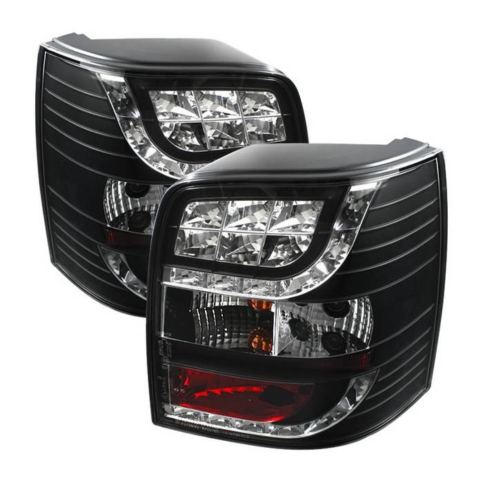 Spyder. - Volkswagen Passat Spyder LED Taillights - Black - 111-VWPAT01-5D-LED-BK