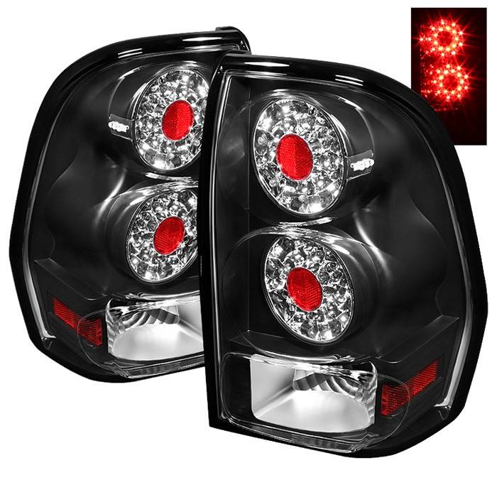 Spyder - Chevrolet Trail Blazer Spyder LED Taillights - Black - ALT-ON-CTB02-LED-BK