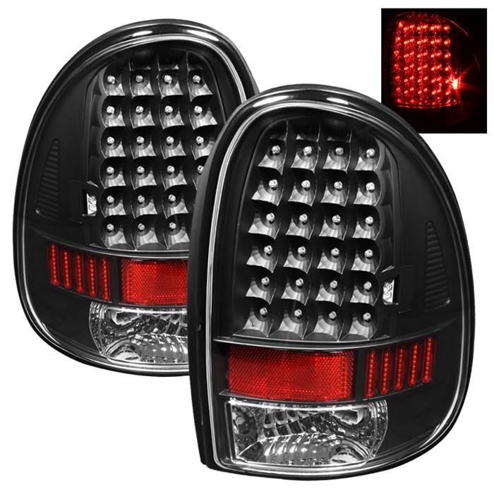 Spyder - Chrysler Town Country Spyder LED Taillights - Black - ALT-ON-DC96-LED-BK