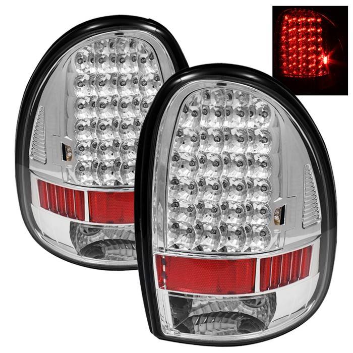 Spyder - Dodge Caravan Spyder LED Taillights - Chrome - ALT-ON-DC96-LED-C